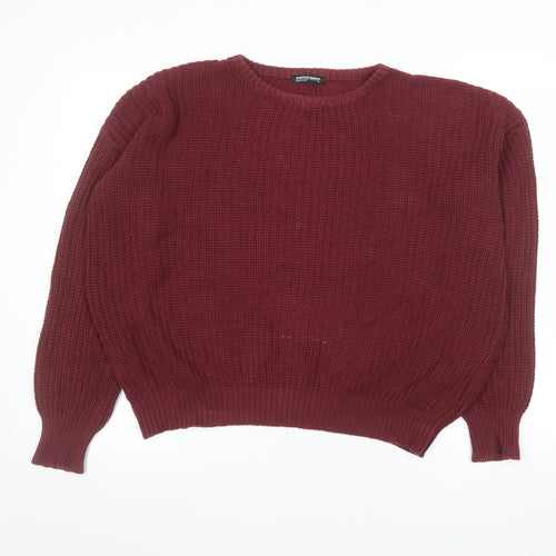 American Apparel Men’s Red Cotton Chunky Knit Jumper M