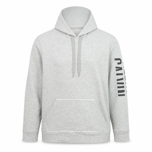 Calvin Klein Men's Grey Logo Pullover Hoodie Size L