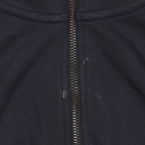 HUGO Men's Blue Mock Neck 1/2 Zip Sweatshirt Size M