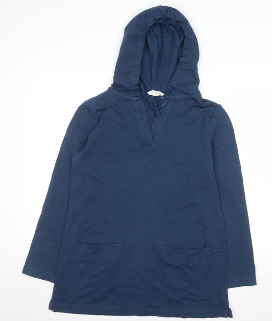 Seasalt Cornwall Women’s Blue Tunic Hoodie UK 12 Cotton Blend