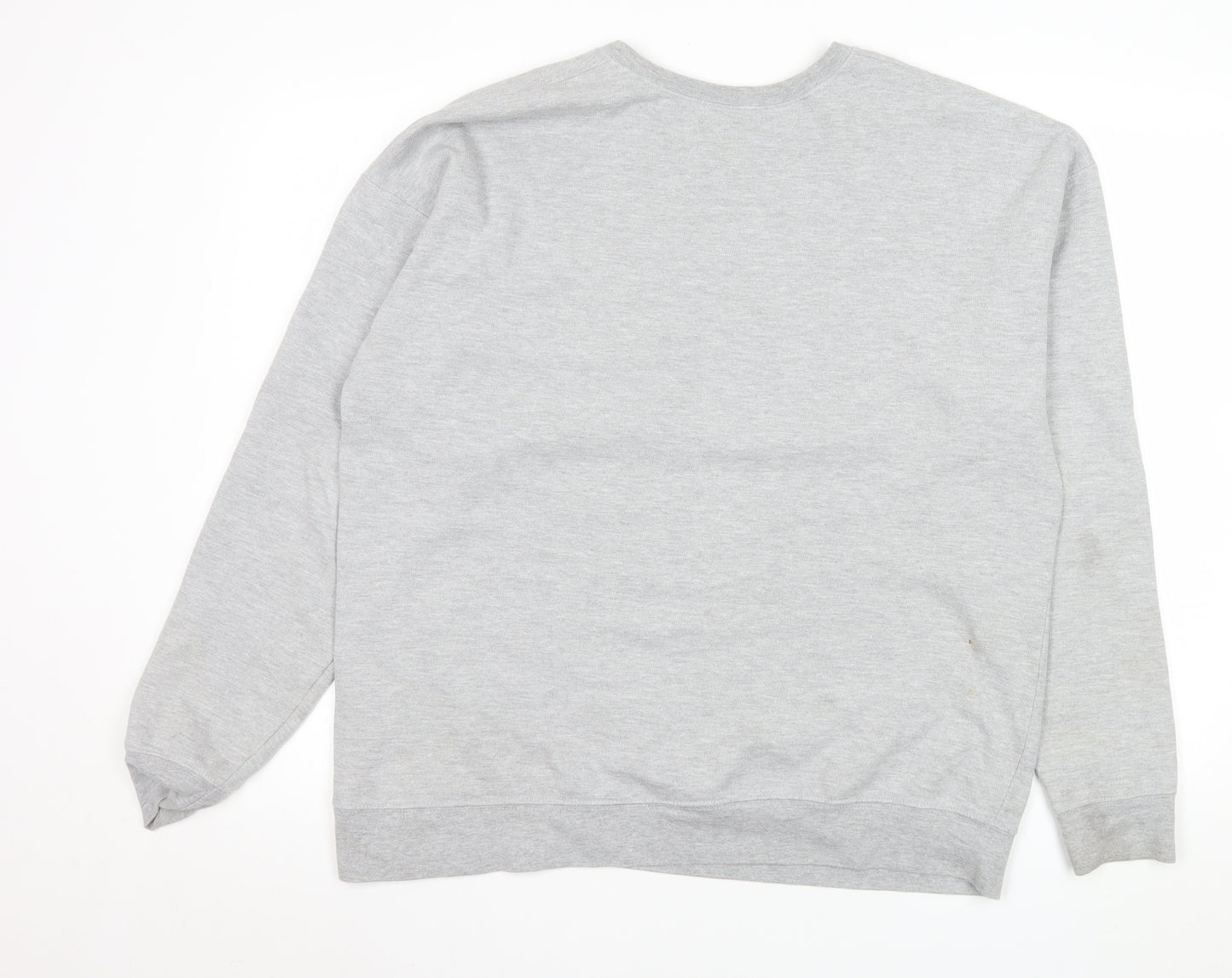 Sesame Street Grey Graphic Print Men's L Crew Neck Pullover Sweatshirt