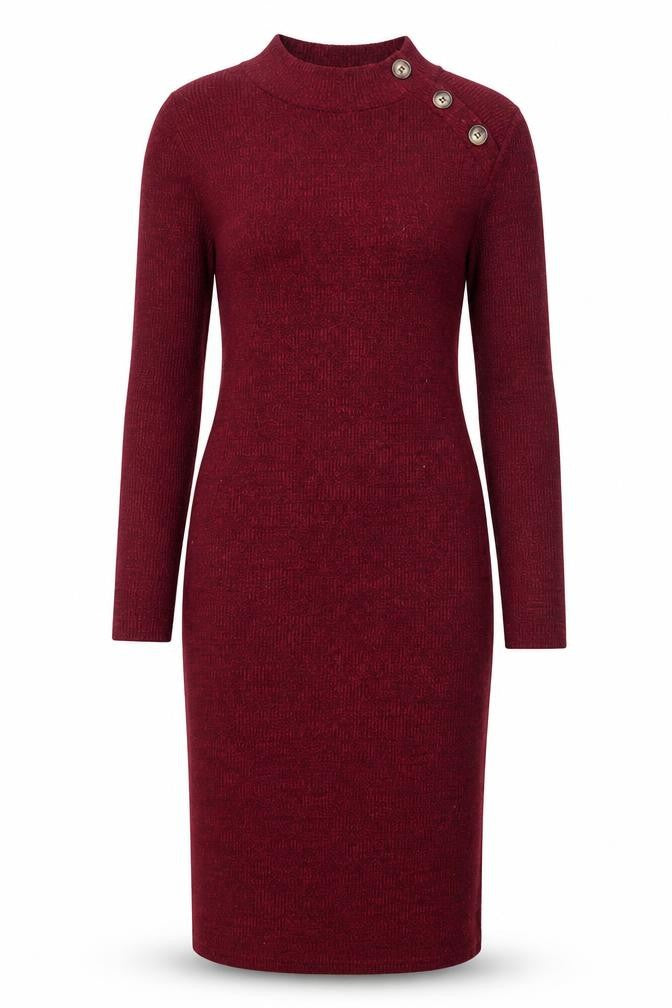 Brave Soul Women Red Bodycon Knit Knee Length Dress Size S