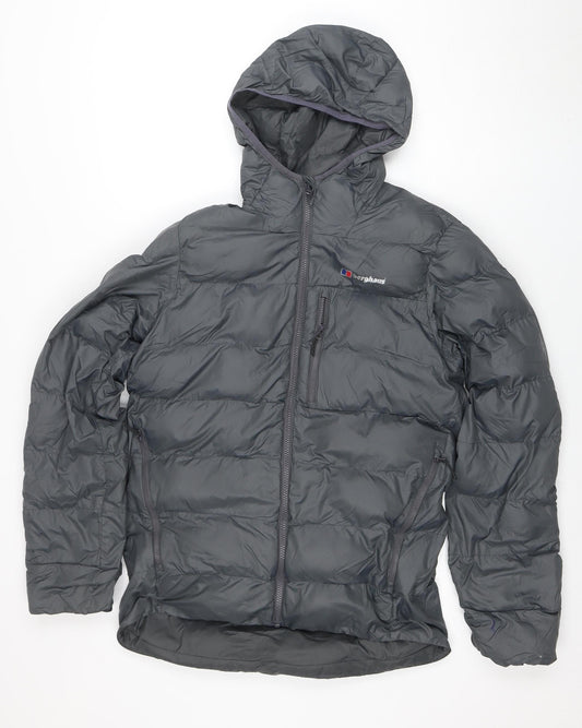 Berghaus Mens Grey XS Puffer Jacket Hooded Lightweight Outdoor Coat