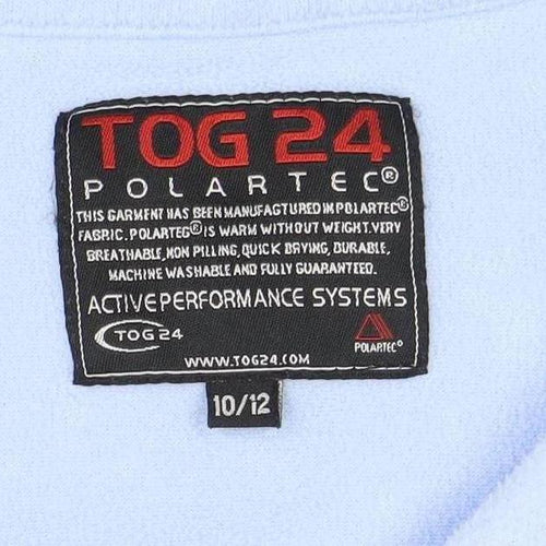 TOG 24 Women’s Blue Fleece 1/2 Zip Lightweight Jacket Size 10