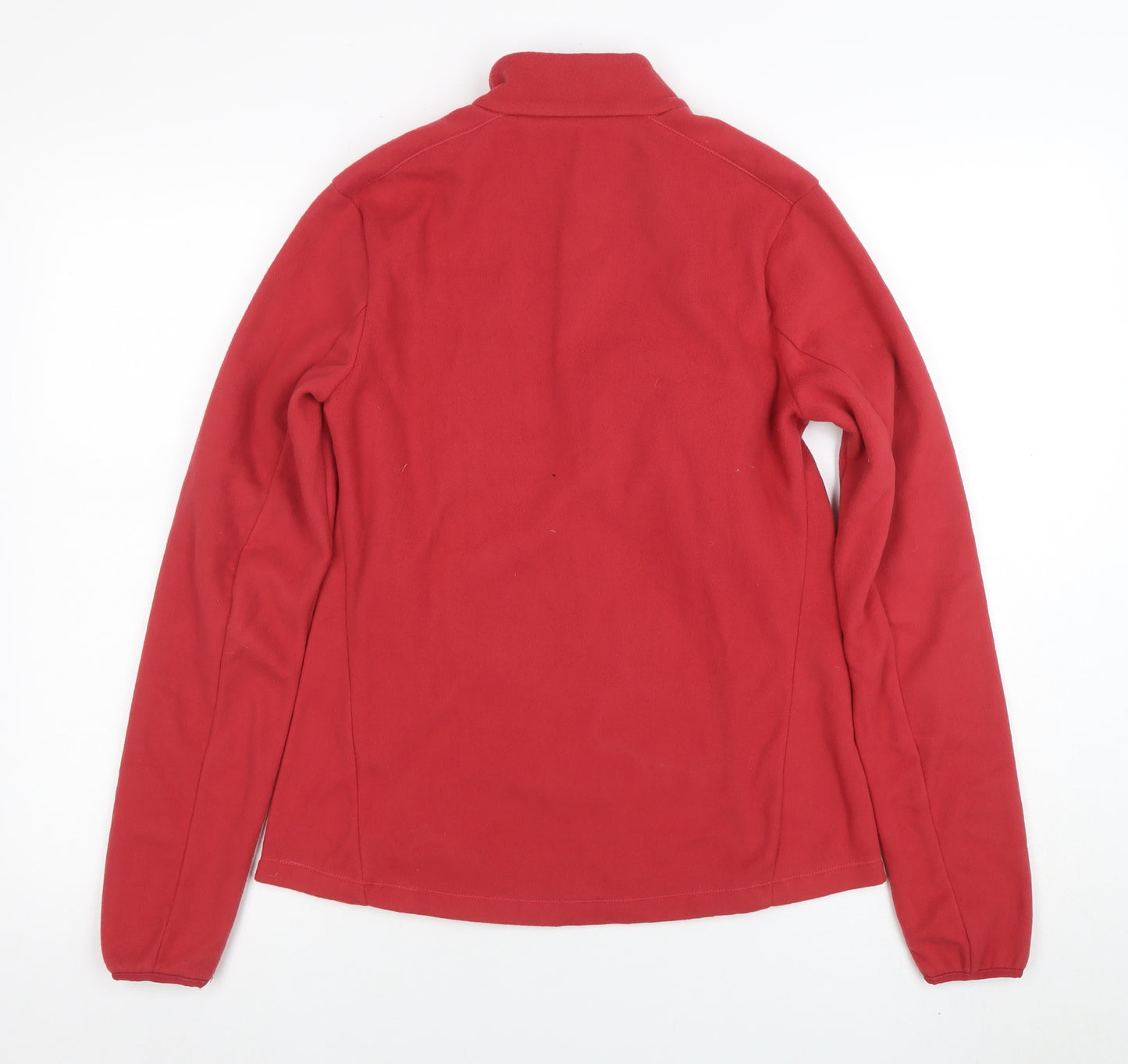 Quechua Women Red Fleece 1/2 Zip Pullover Sweatshirt Size M