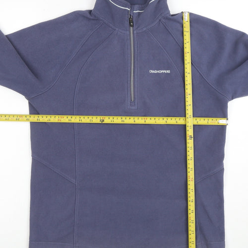 Craghoppers Women's Blue Fleece Half Zip Pullover Size 10