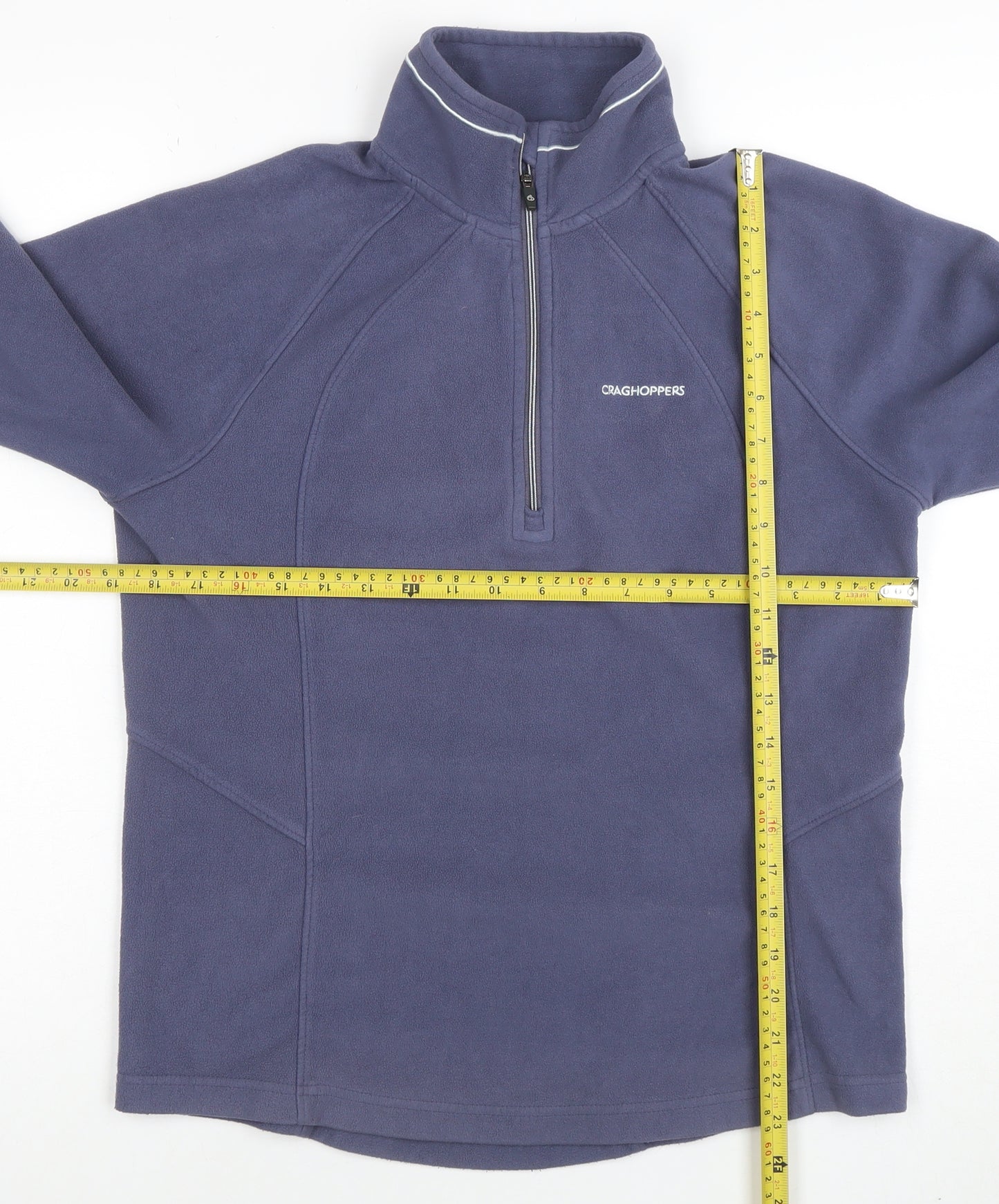 Craghoppers Women's Blue Fleece Half Zip Pullover Size 10