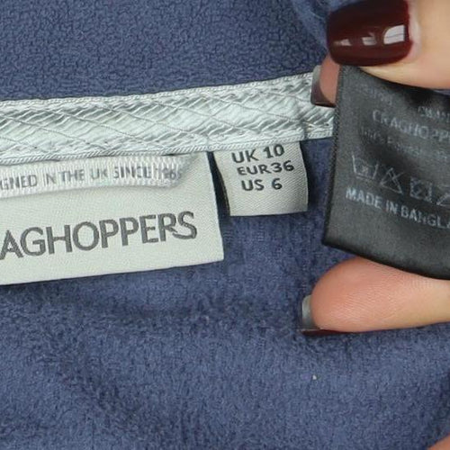 Craghoppers Women's Blue Fleece Half Zip Pullover Size 10