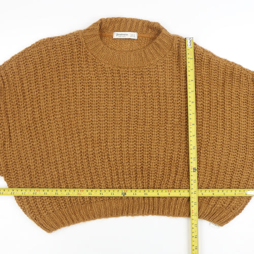 Stradivarius Women’s Multicoloured Chunky Knit Pullover Jumper Size 8