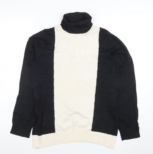 John Lewis Women Black Roll Neck Jumper Size 14