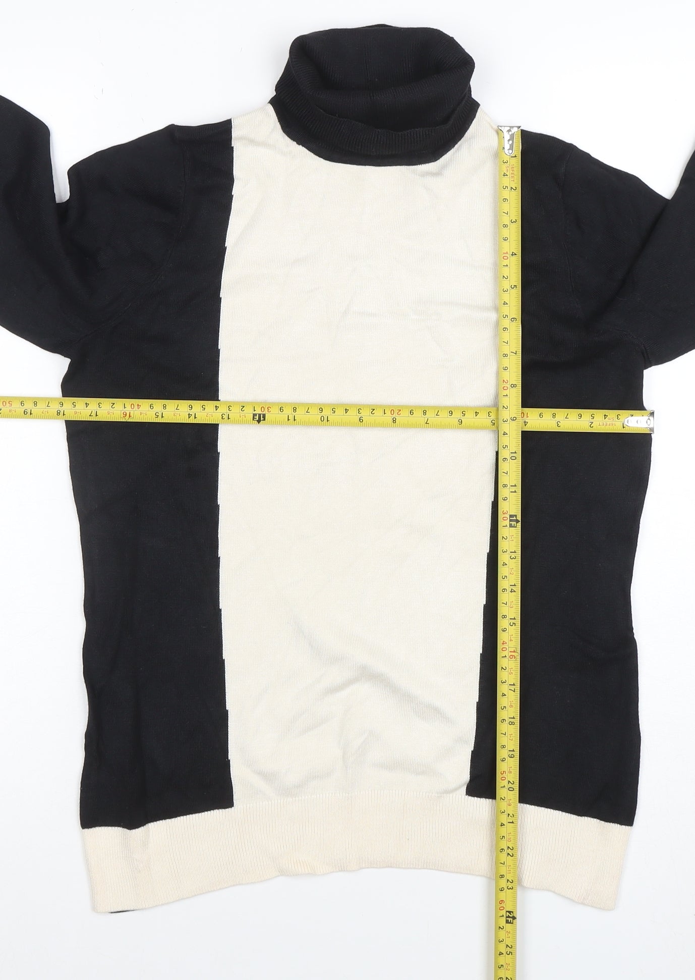 John Lewis Women Black Roll Neck Jumper Size 14