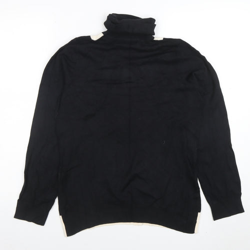 John Lewis Women Black Roll Neck Jumper Size 14