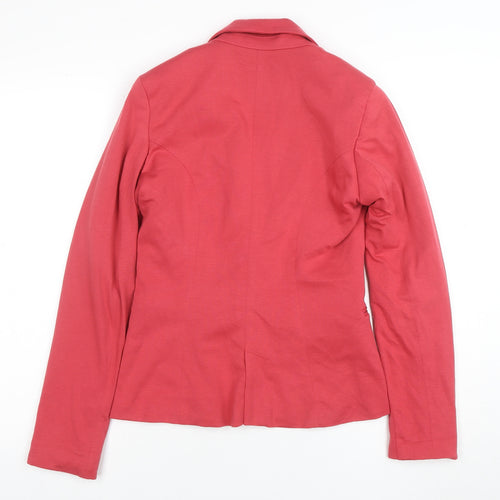 Bershka Women's Pink Regular Fit One-Button Blazer Size S