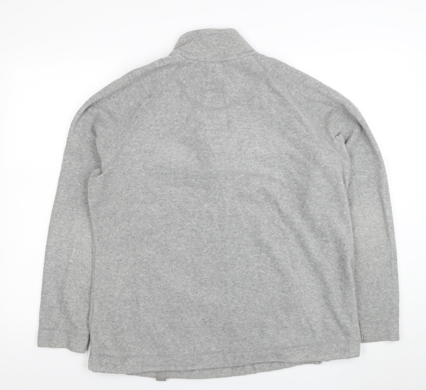 Marks and Spencer Women Grey Size 20 1/2 Zip Fleece Jacket