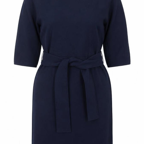 Oliver Bonas Women’s Blue Belted Shift Dress Size 12