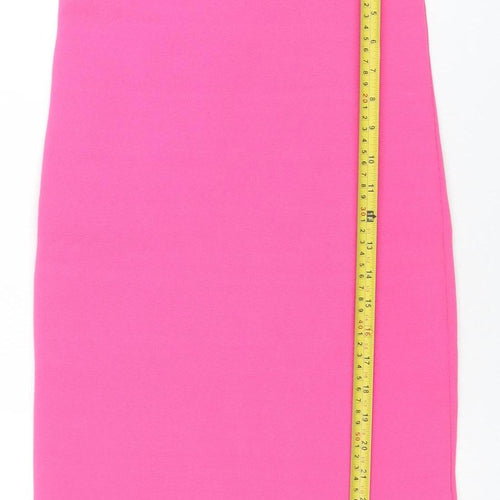 ASOS Women’s Pink Bodycon Strapless Stretch Dress Size 8