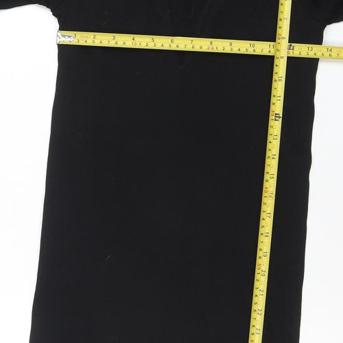 Urban Outfitters Women's Black Knit Bodycon Dress Size L