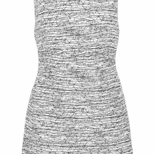Per Una Women’s White Geometric Shift Dress Size 12 Sleeveless