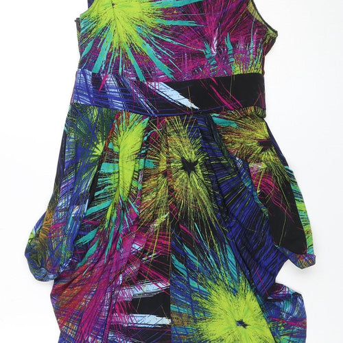 Butterfly by MW Womens Multicoloured Size 10 Sheath Party Dress