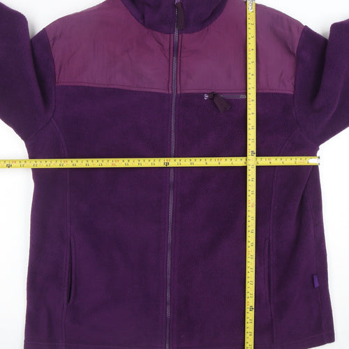 Bonmarché Women's Purple Fleece Full Zip Jacket Size L