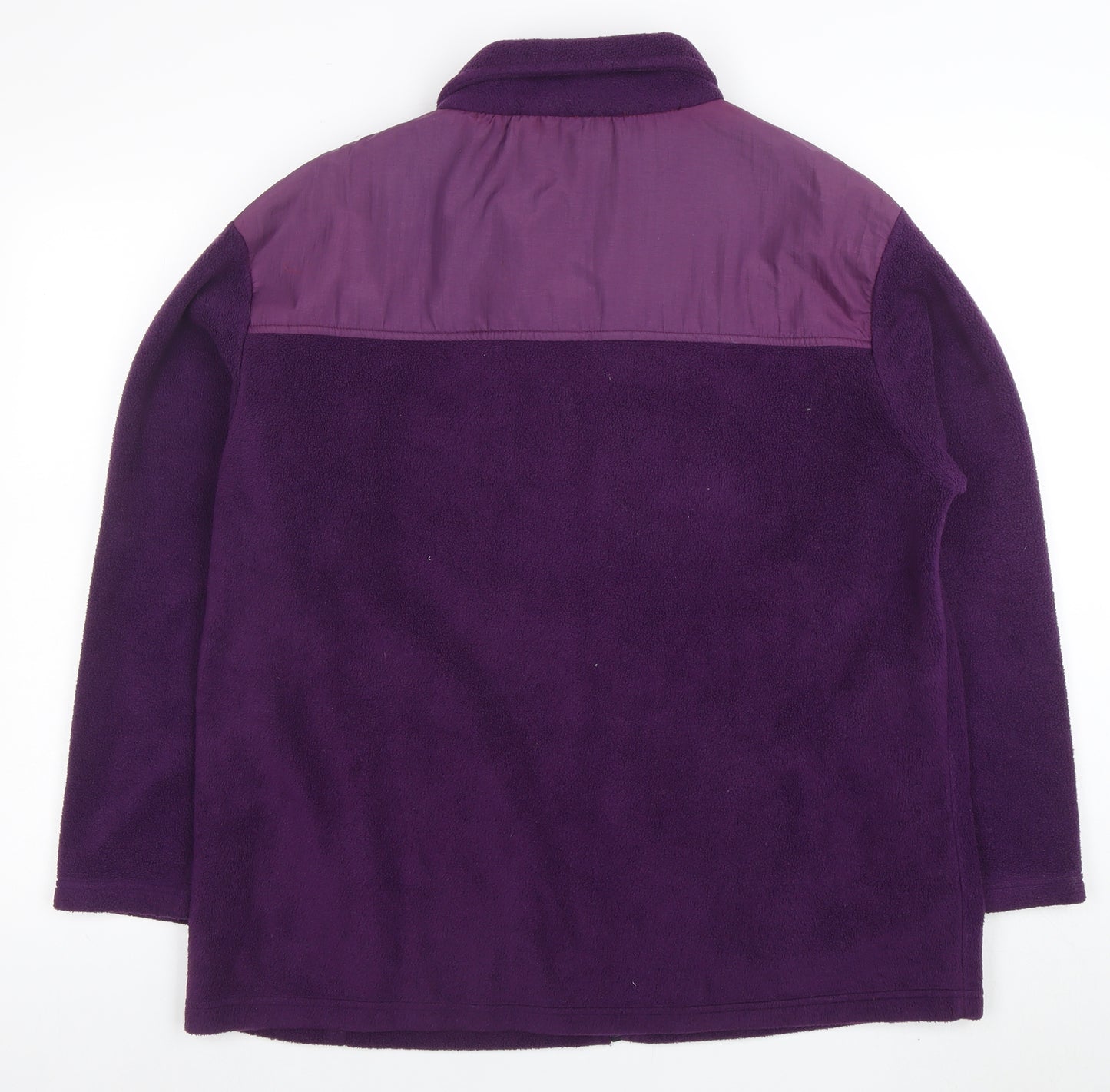 Bonmarché Women's Purple Fleece Full Zip Jacket Size L