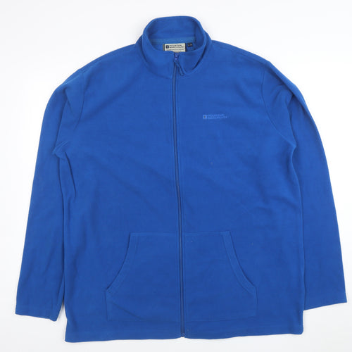 Mountain Warehouse Men's Blue XL Fleece Full Zip Jacket