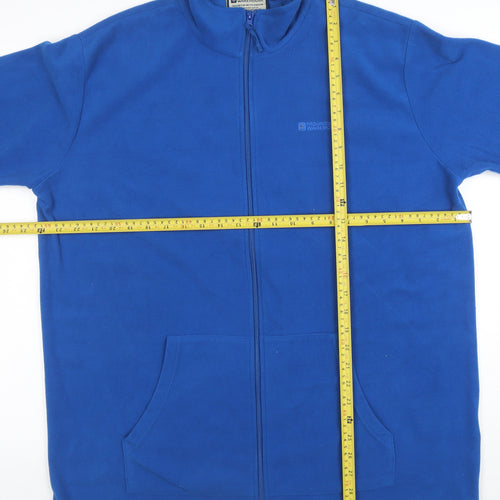 Mountain Warehouse Men's Blue XL Fleece Full Zip Jacket