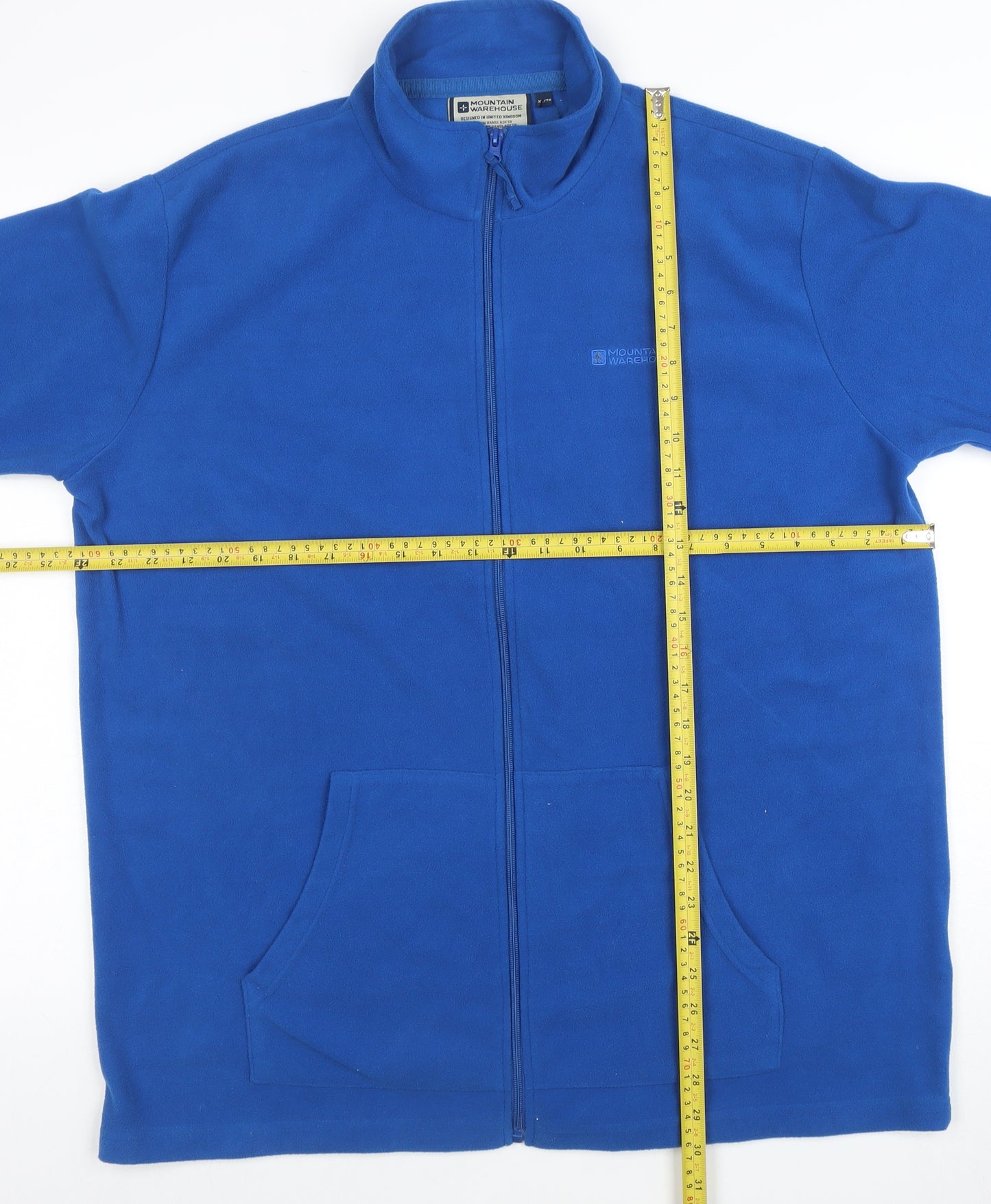 Mountain Warehouse Men's Blue XL Fleece Full Zip Jacket