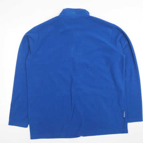 Mountain Warehouse Men's Blue XL Fleece Full Zip Jacket