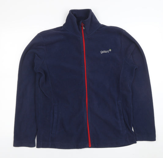 Gelert Men Blue Full Zip Fleece Jacket Size M Outdoor Wear