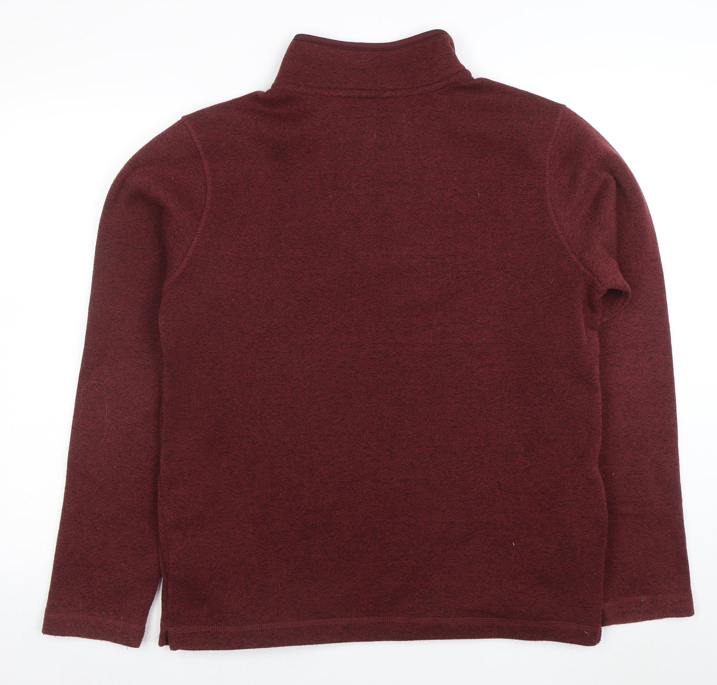 Weird Fish Men's Red 1/4 Zip Fleece Sweatshirt Size M