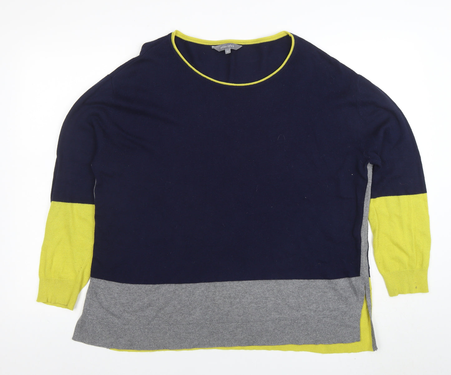 Principles Women's Multicoloured Size 14 Round Neck Long Sleeve Jumper