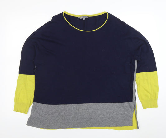 Principles Women's Multicoloured Size 14 Round Neck Long Sleeve Jumper