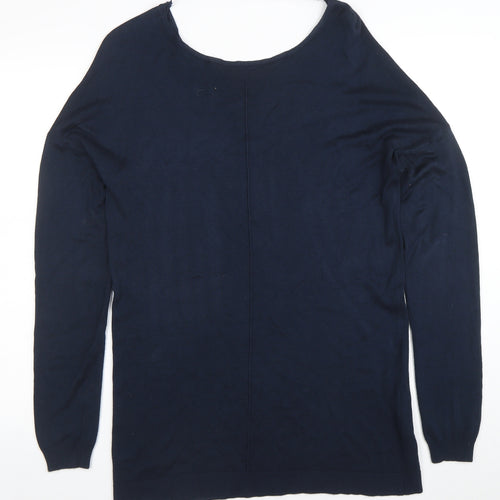 Atmosphere Women's Blue Long Sleeve Knit Blouse Size 12