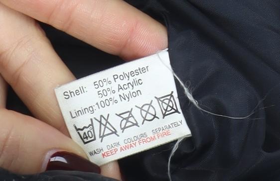 Country Trader Men's Black Fleece Lined Full Zip Jacket Size L