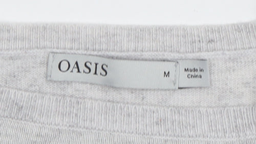 Oasis Women’s Multicoloured Striped Crew Neck Jumper Size M