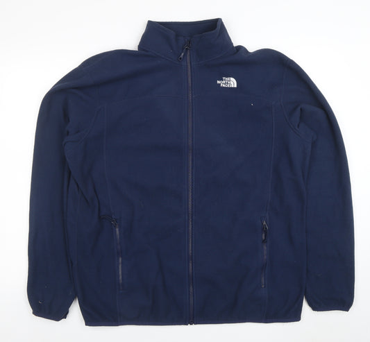 The North Face Men's Blue Fleece Full Zip Jacket XL