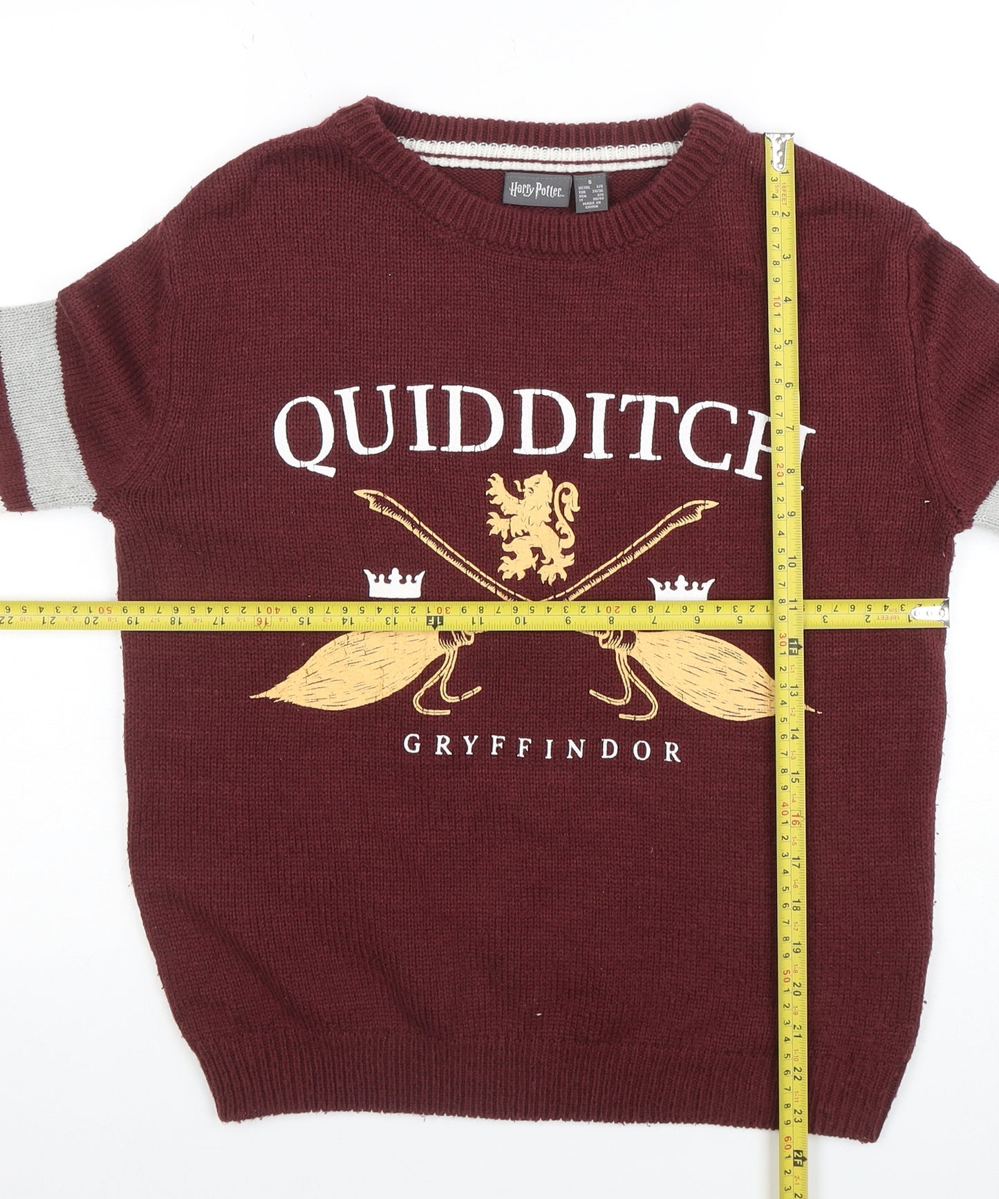 Harry Potter Womens Red Gryffindor Quidditch Sweater Size S