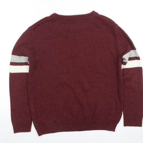 Harry Potter Womens Red Gryffindor Quidditch Sweater Size S
