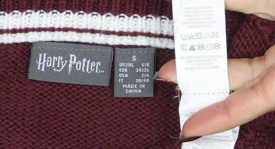 Harry Potter Womens Red Gryffindor Quidditch Sweater Size S