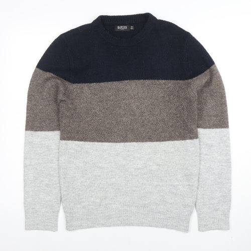 Burton Menswear London Men's Multicoloured XS Crew Neck Pullover Jumper