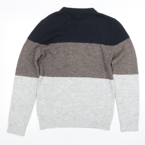 Burton Menswear London Men's Multicoloured XS Crew Neck Pullover Jumper