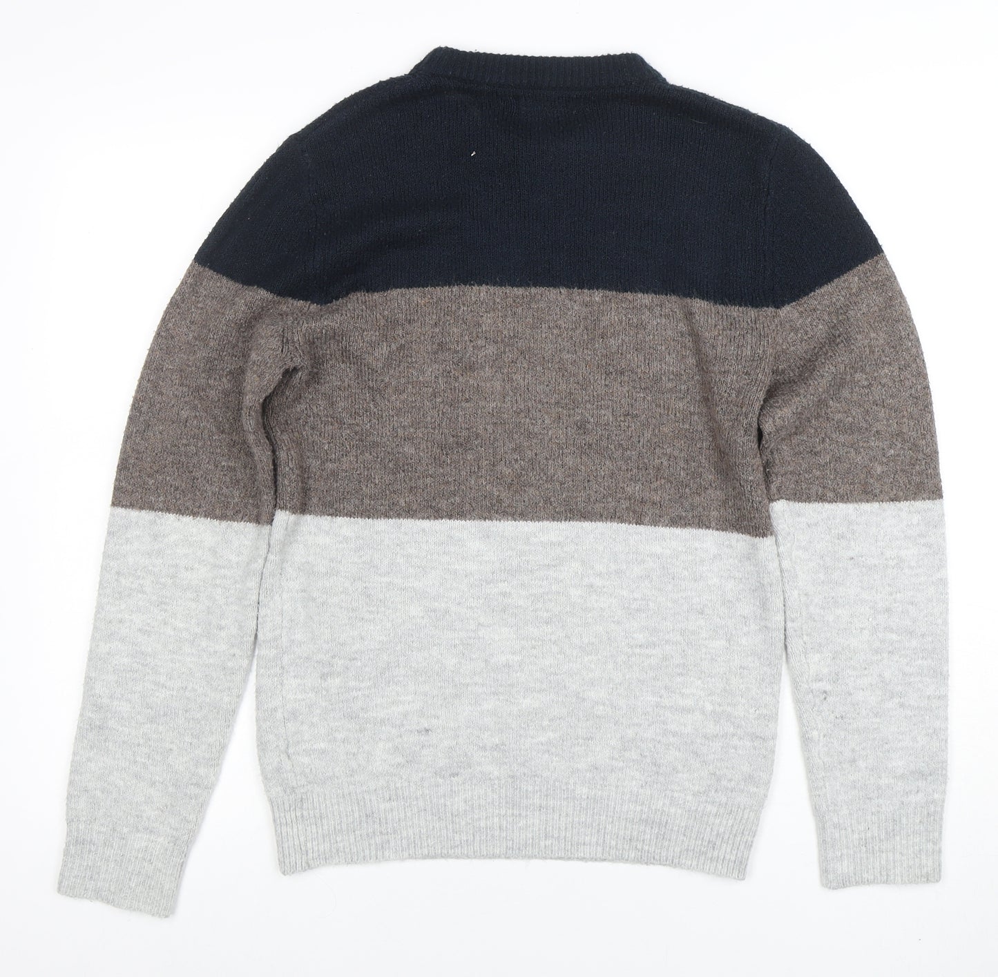 Burton Menswear London Men's Multicoloured XS Crew Neck Pullover Jumper