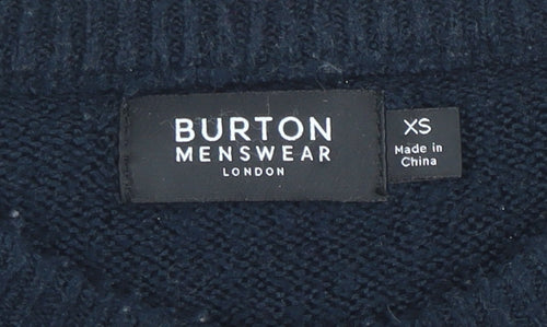 Burton Menswear London Men's Multicoloured XS Crew Neck Pullover Jumper