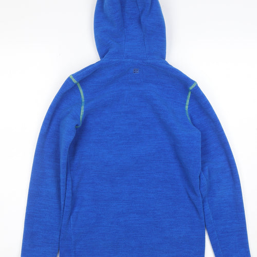 Mountain Warehouse Boys Blue Fleece Hooded Full Zip Jacket 11-12 Years