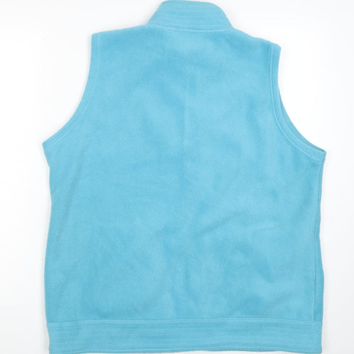 EWM Pure Classics Women's Blue Fleece Waistcoat Bodywarmer Size L