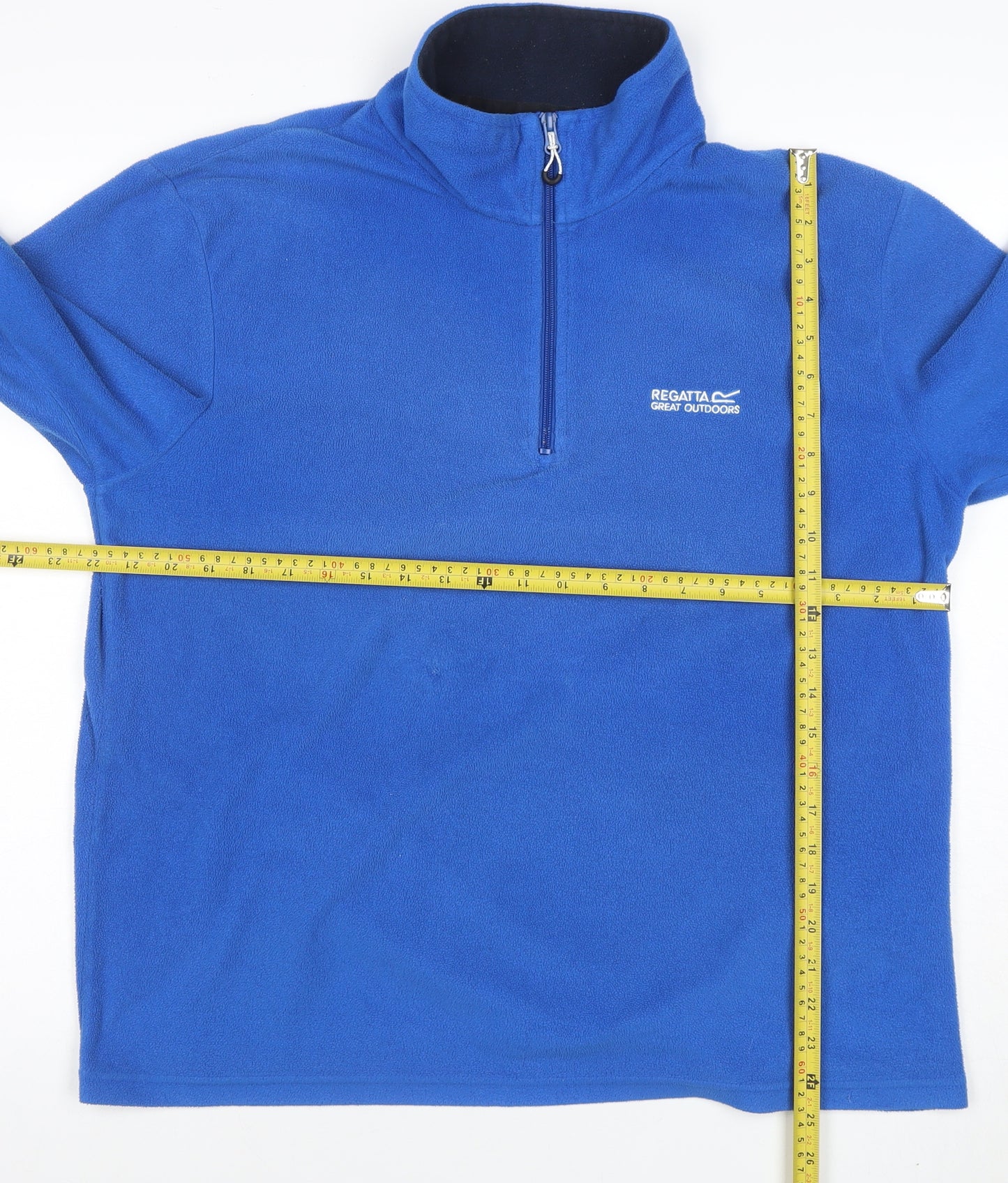 Regatta Men's Blue Fleece Half Zip Pullover Sweatshirt L
