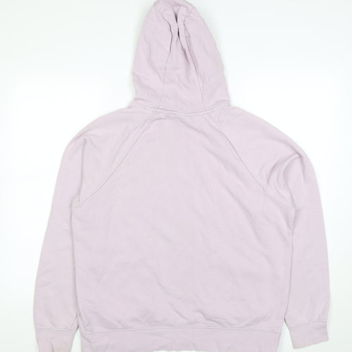 Nike Womens Lilac Pullover Hoodie M Cotton Blend Pockets