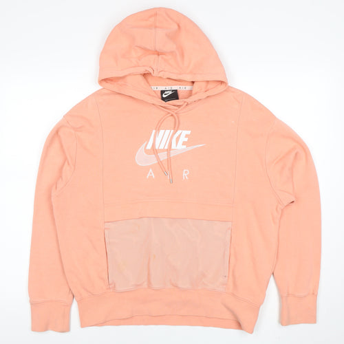 Nike Air Women’s Peach Hoodie Small Cotton Blend Pullover