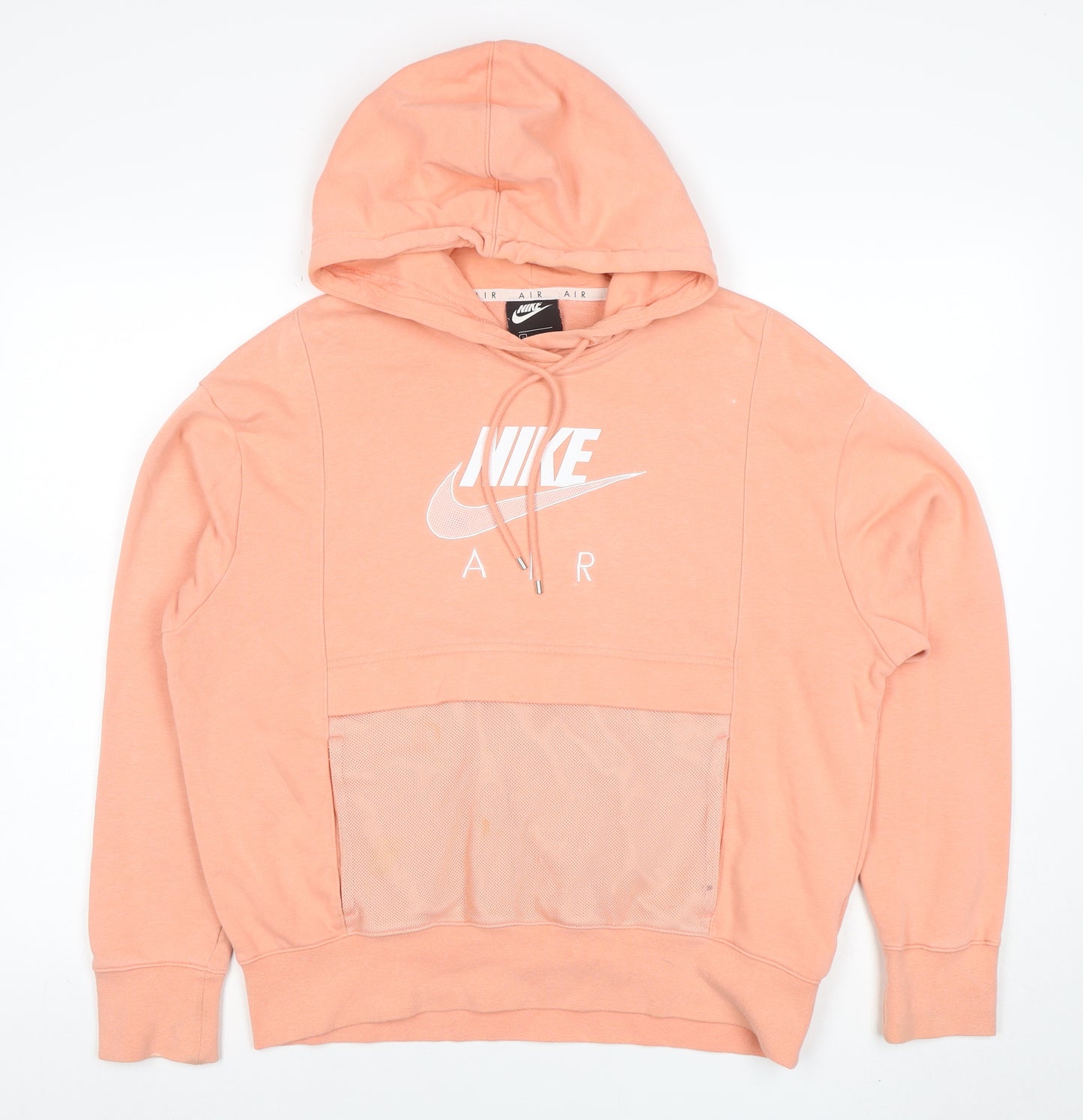 Nike Air Women’s Peach Hoodie Small Cotton Blend Pullover